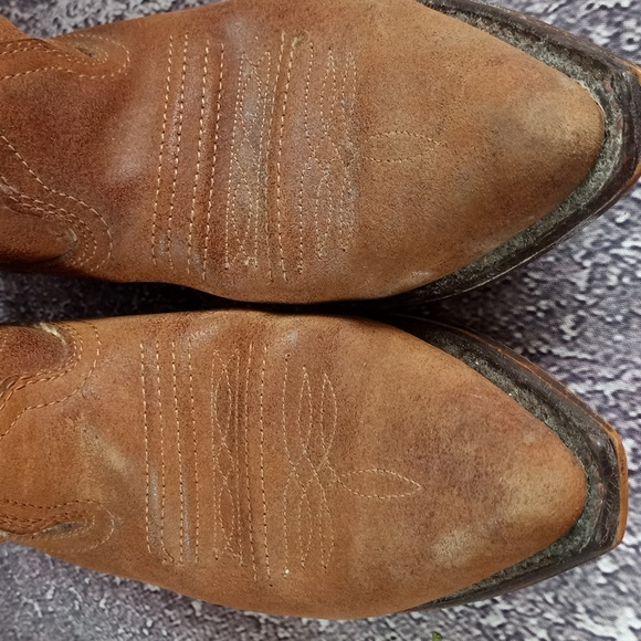 Vintage Leather Cowboy Boots 3B13769 S-13979W Made In Canada - Picture 5 of 9